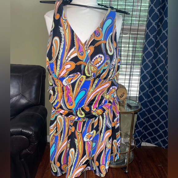 Beautiful Plus Size Swim Dress - Picture 1 of 10